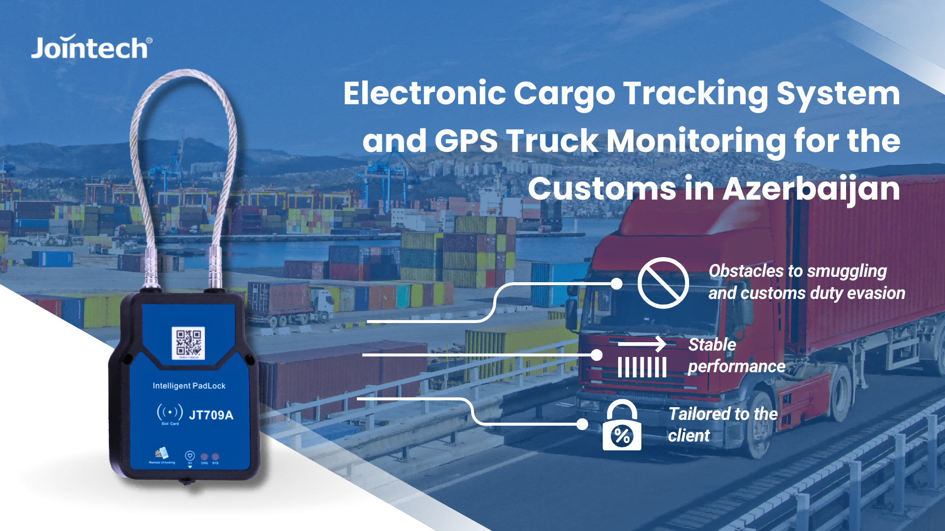 trường hợp công ty mới nhất về Hệ thống theo dõi hàng hóa điện tử và theo dõi xe tải GPS cho Hải quan ở Azerbaijan