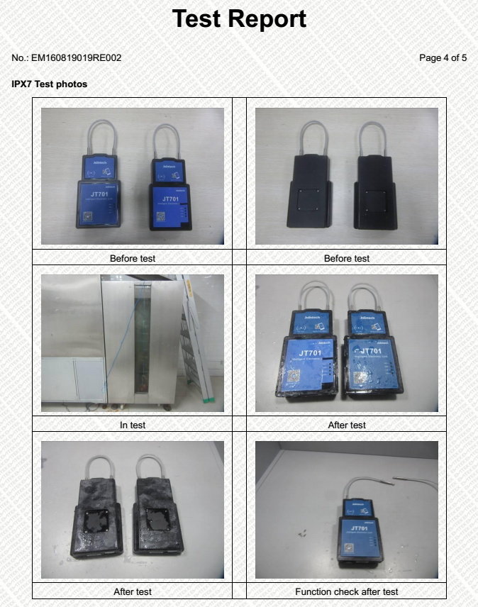 JT701T 4G GSM GPS Tracker Lock Thiết bị giám sát nhiệt độ chuỗi lạnh 19