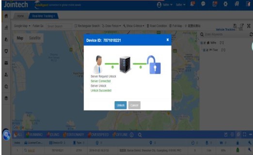 JT701T 4G GSM GPS Tracker Lock Thiết bị giám sát nhiệt độ chuỗi lạnh 3