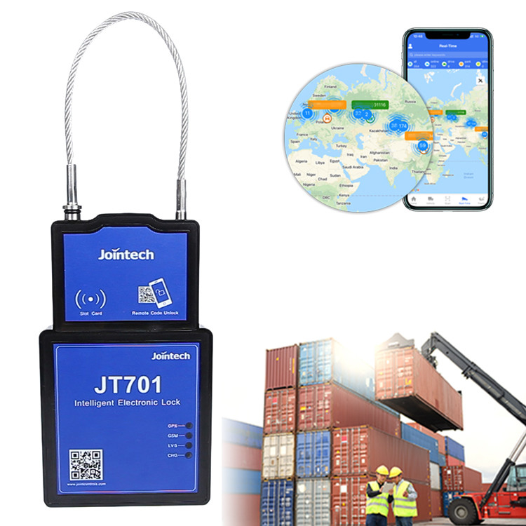 JT701 Container điện tử GPS theo dõi ổ khóa Thiết bị niêm phong Xe tải Smart Tracker